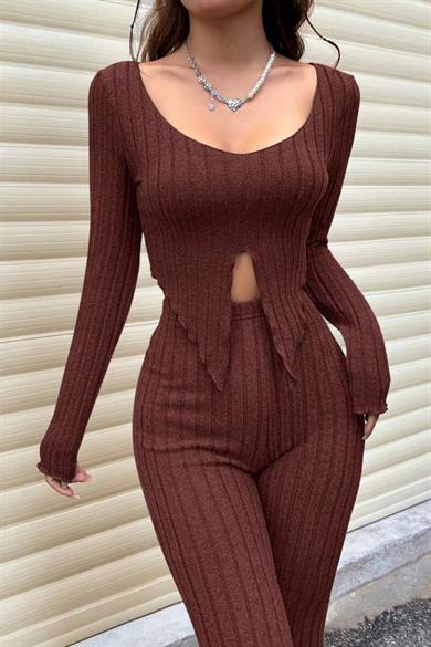 Bella Notte Bordo Triko Takım 77321