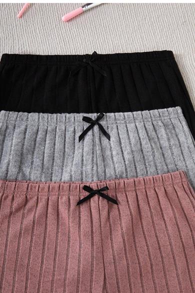 Bella Notte Çok Renkli 3 Renk 6 Parça Pamuklu Şort Pijama Takımı 7579