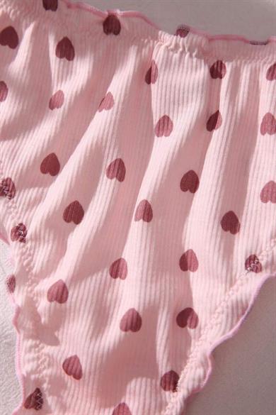 Bella Notte Multicolor Lettuce Trim 3 Piece Panty Set 18039