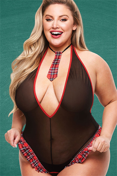 Bella Notte Plaid Very Sexy Christmas Costumee 15076