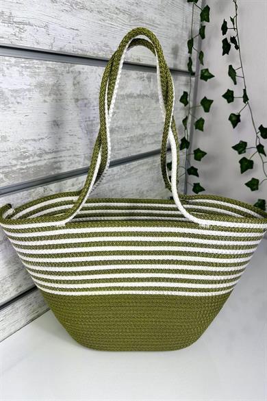 Bella Notte Pistachio Green Handmade Casual/Beach Bag 8006