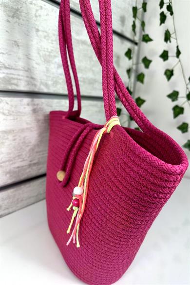 Bella Notte Fuchsia Handmade Casual/Beach Bag 8002