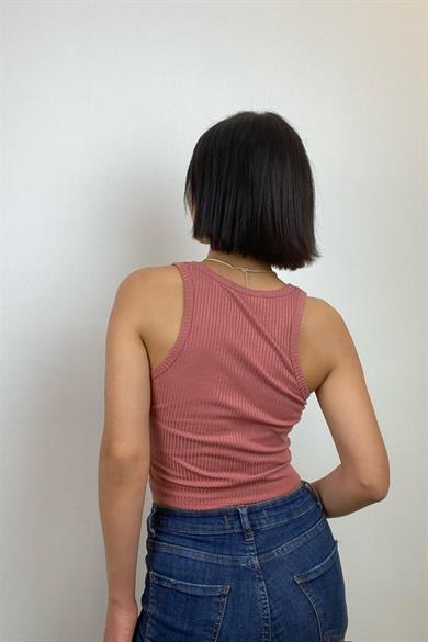 Bella Notte Dried Rose Decollete Detailed Crop BN6585GK