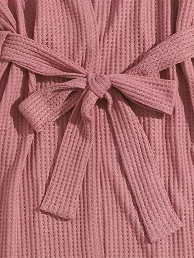 Bella Notte Gül Kurusu Pamuklu 3 Parça Sabahlık ve Pijama Takımı 7599