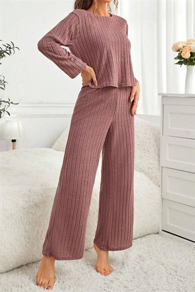 Bella Notte Gül Kurusu Pamuklu Pijama Takımı 7099