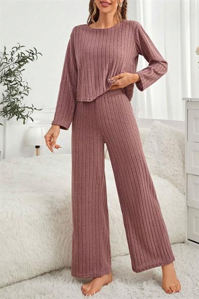 Bella Notte Gül Kurusu Pamuklu Pijama Takımı 7099