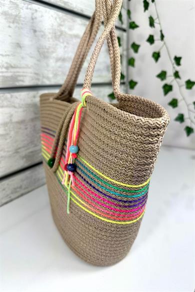 Bella Notte Jute Rope Handmade Casual/Beach Bag 8017