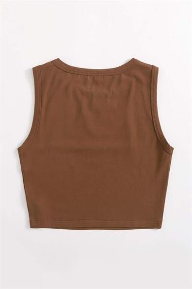 Bella Notte Brown Thick Strap Crop BN6572K