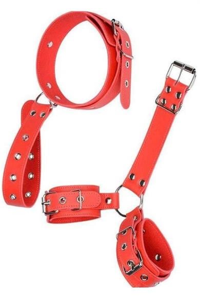 بيلا نوت طقم عبودية رقبة حمراء GD-8028K