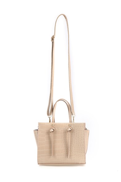 Bella Notte Krem Uzun Askılı Çok Şık Zarif Çanta 5007