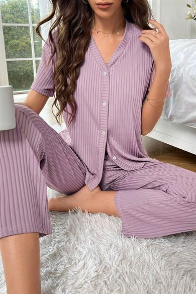 Bella Notte Lila Pijama Takımı 7117