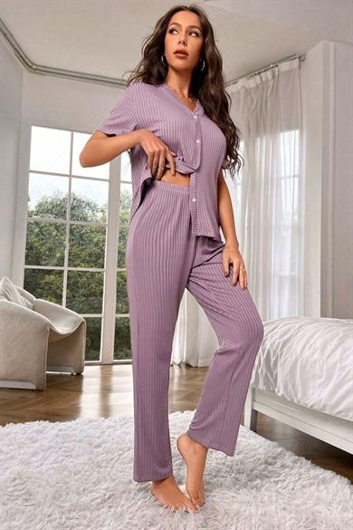 Bella Notte Lila Pijama Takımı 7117