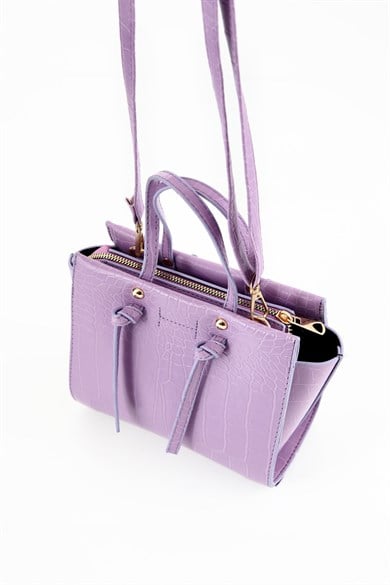 Bella Notte Lila Uzun Askılı Çok Şık Zarif Çanta 5007
