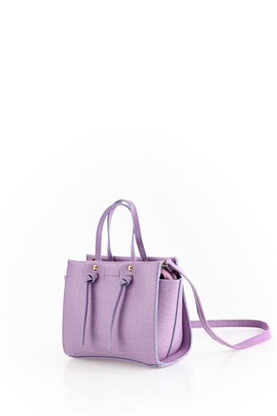 Bella Notte Lila Uzun Askılı Çok Şık Zarif Çanta 5007