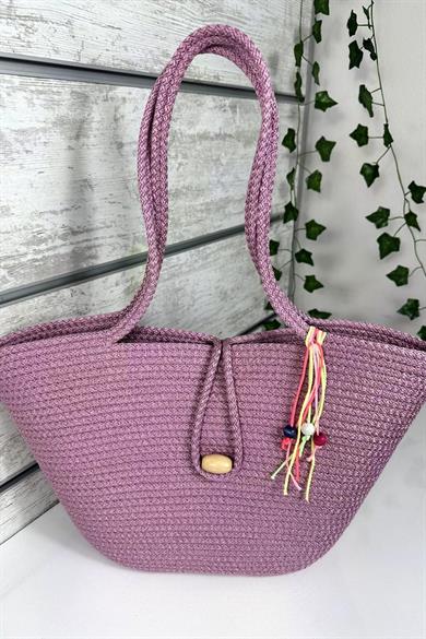 Bella Notte Pink Handmade Casual/Beach Bag 8001