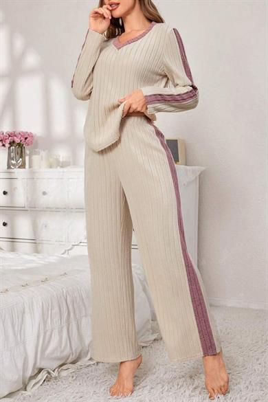 Bella Notte Pembe Pamuklu Pijama Takımı 77165