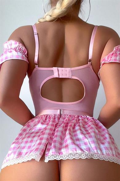 Bella Notte Pink Gingham Nightgown 17022