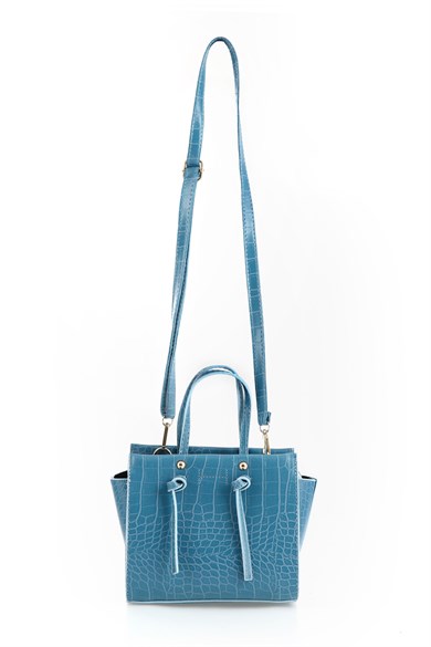 Bella Notte Petrol Mavisi Uzun Askılı Çok Şık Zarif Çanta 5007