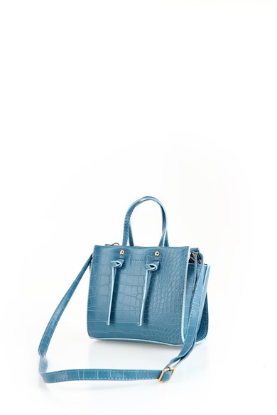 Bella Notte Petrol Mavisi Uzun Askılı Çok Şık Zarif Çanta 5007