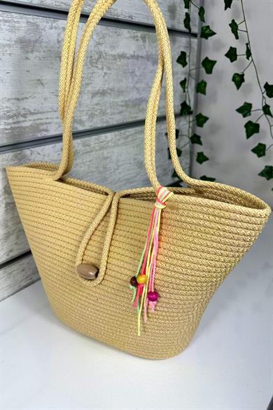 Bella Notte Yellow Handmade Daily / Beach Bag 8003