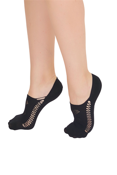 Bella Notte Black Floral Baguette Stockings 1016