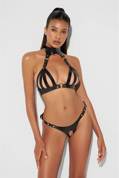 بيلا نوت طقم تسخير اسود مثير جدا GD-2189