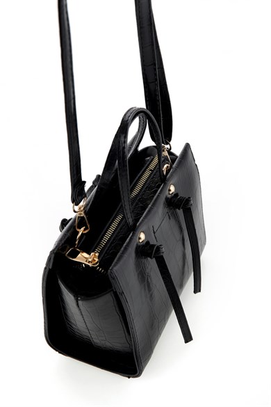 Bella Notte Siyah Uzun Askılı Çok Şık Zarif Çanta 5007