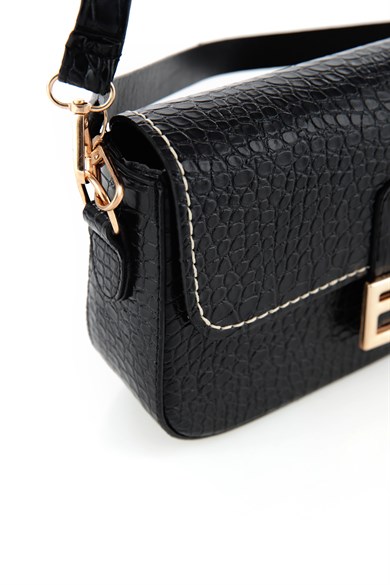 Bella Notte Siyah Uzun Askılı Zarif Mini Omuz Çantası 5006