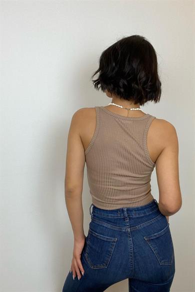 Bella Notte Milk Coffee Decollete Detailed Crop BN6585SK