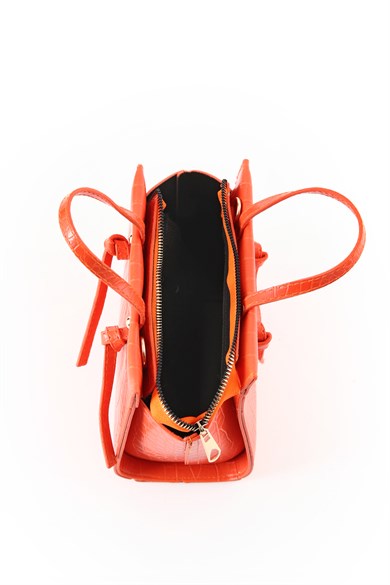 Bella Notte Turuncu Uzun Askılı Çok Şık Zarif Çanta 5007