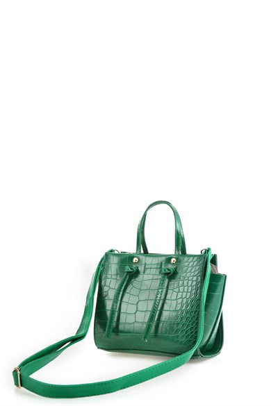 Bella Notte Yeşil Uzun Askılı Çok Şık Zarif Çanta 5007