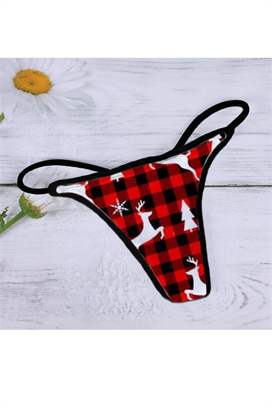 Bella Notte Christmas Themed Sexy Thong 18034