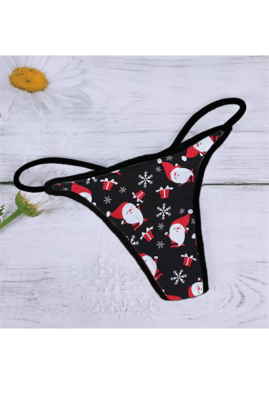 Bella Notte Christmas Themed Sexy Thong 18033