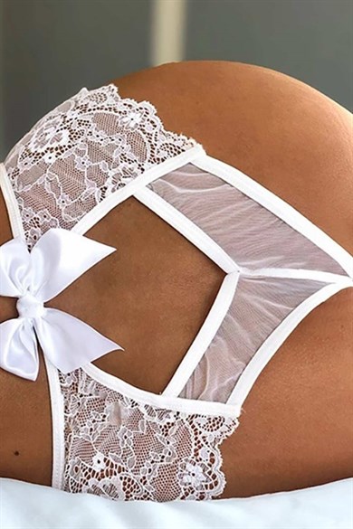 Bella Notte White Lace Fantasy Panties 18011