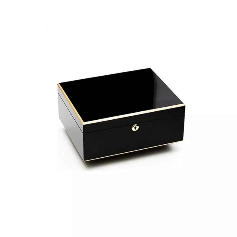 Adorini Milan Deluxe Humidor – Parlak Siyah 75s