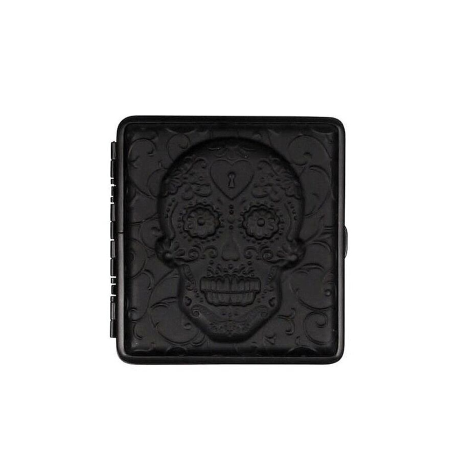 Atomic German 3D Deri Kısa Sigara Tabakası 18li Skull Key