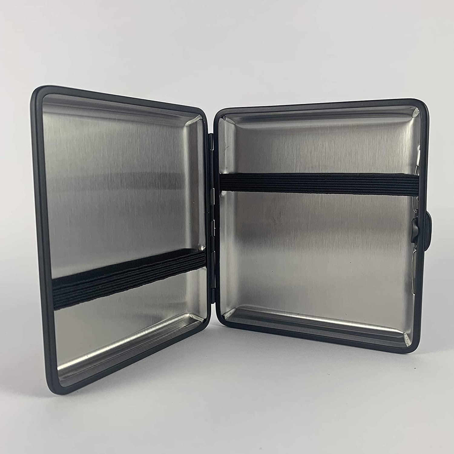 Atomic German 3D Deri Kısa Sigara Tabakası 18li Skull Red