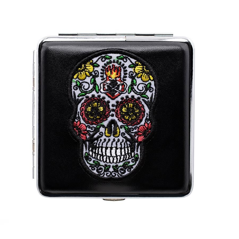 Atomic German Skull Deri Kısa Sigara Tabakası Beyaz Ateş 20li