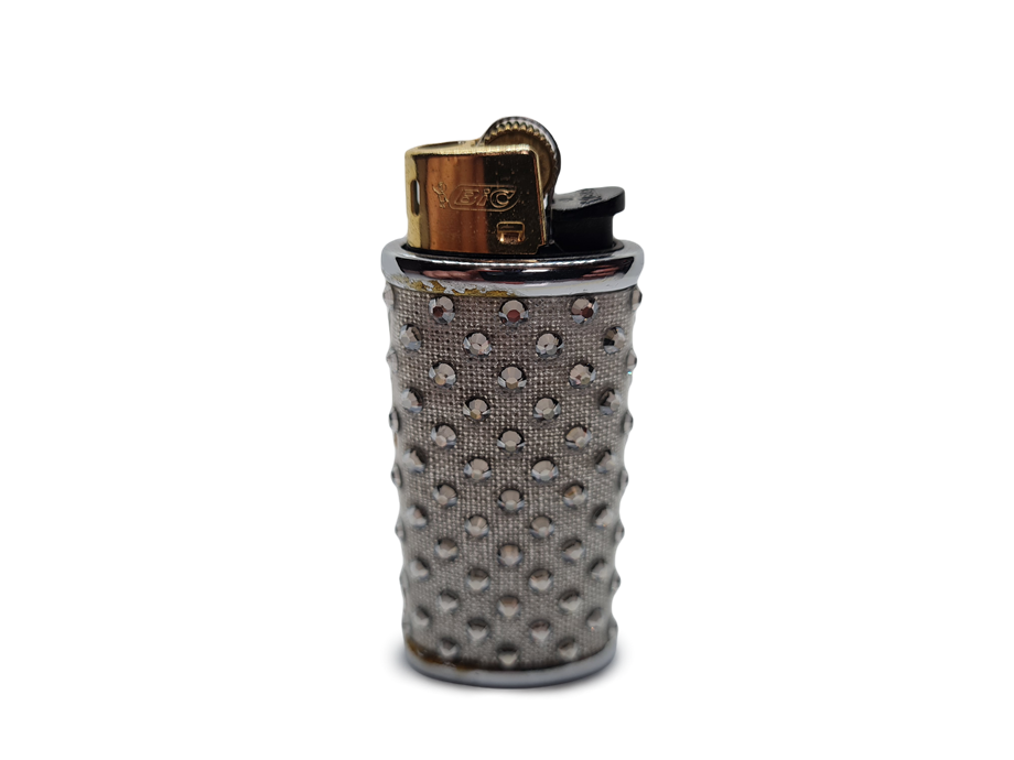 Çakmak Kılıfı/Çakmak Swarovski Taş Kaplama Silver(Outlet)