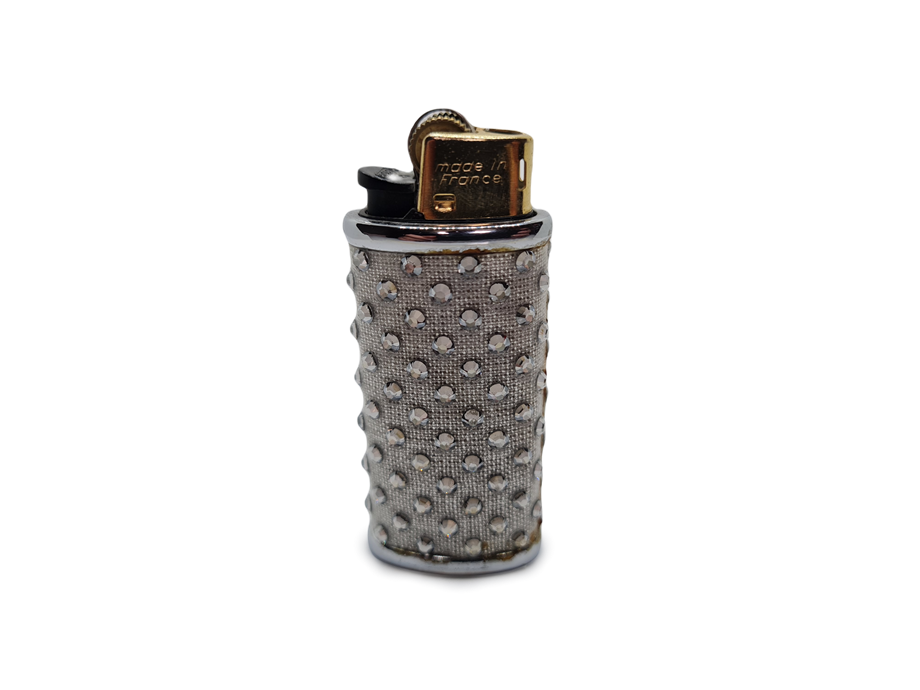 Çakmak Kılıfı/Çakmak Swarovski Taş Kaplama Silver(Outlet)