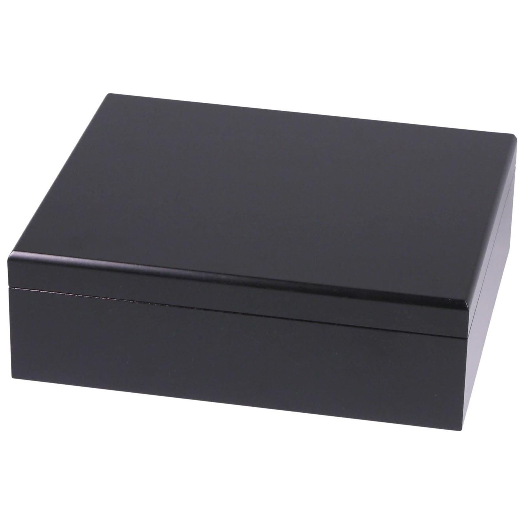 Cedar Alman Puro Kutusu Humidor Seti Siyah 25s