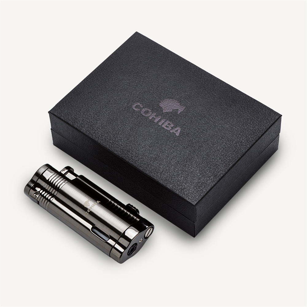 Cohiba Üç Torch Delicili Puro Çakmağı Silver