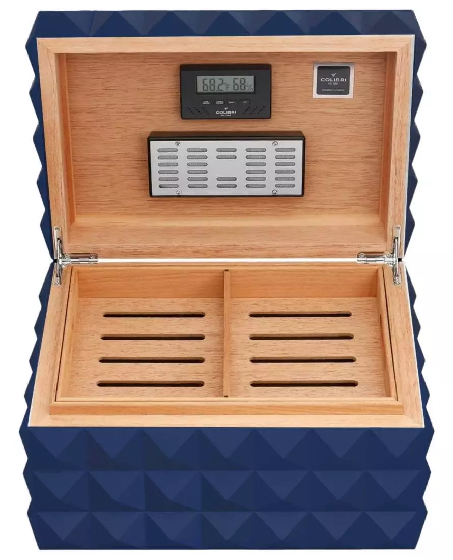 Colibri Grand Quasar Humidor Puro Kutusu HU750T4 Mavi 120s