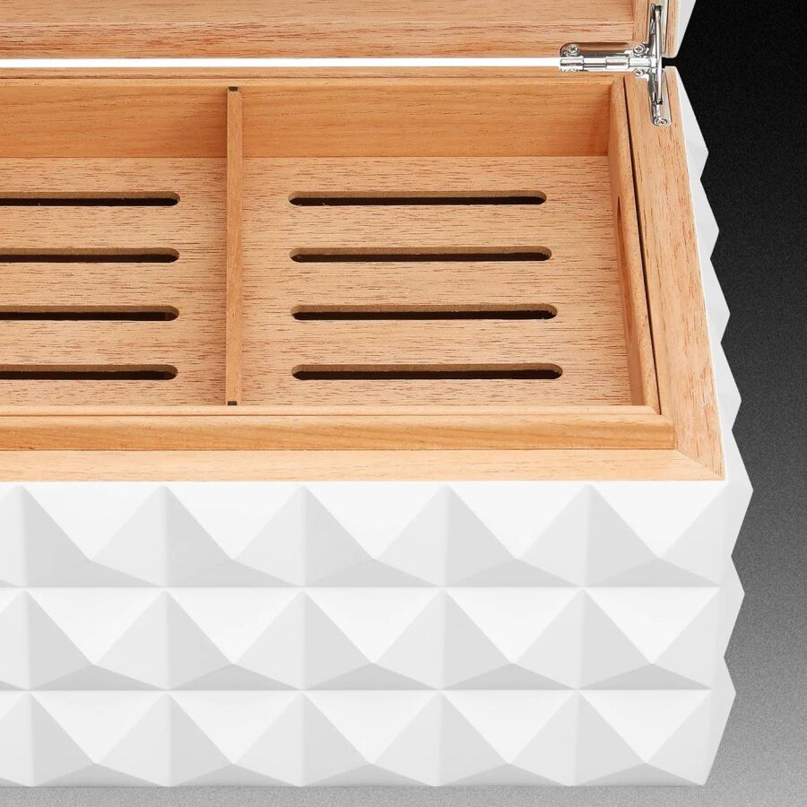 Colibri Grand Quasar Humidor Puro Kutusu HU750T5 Beyaz 120s
