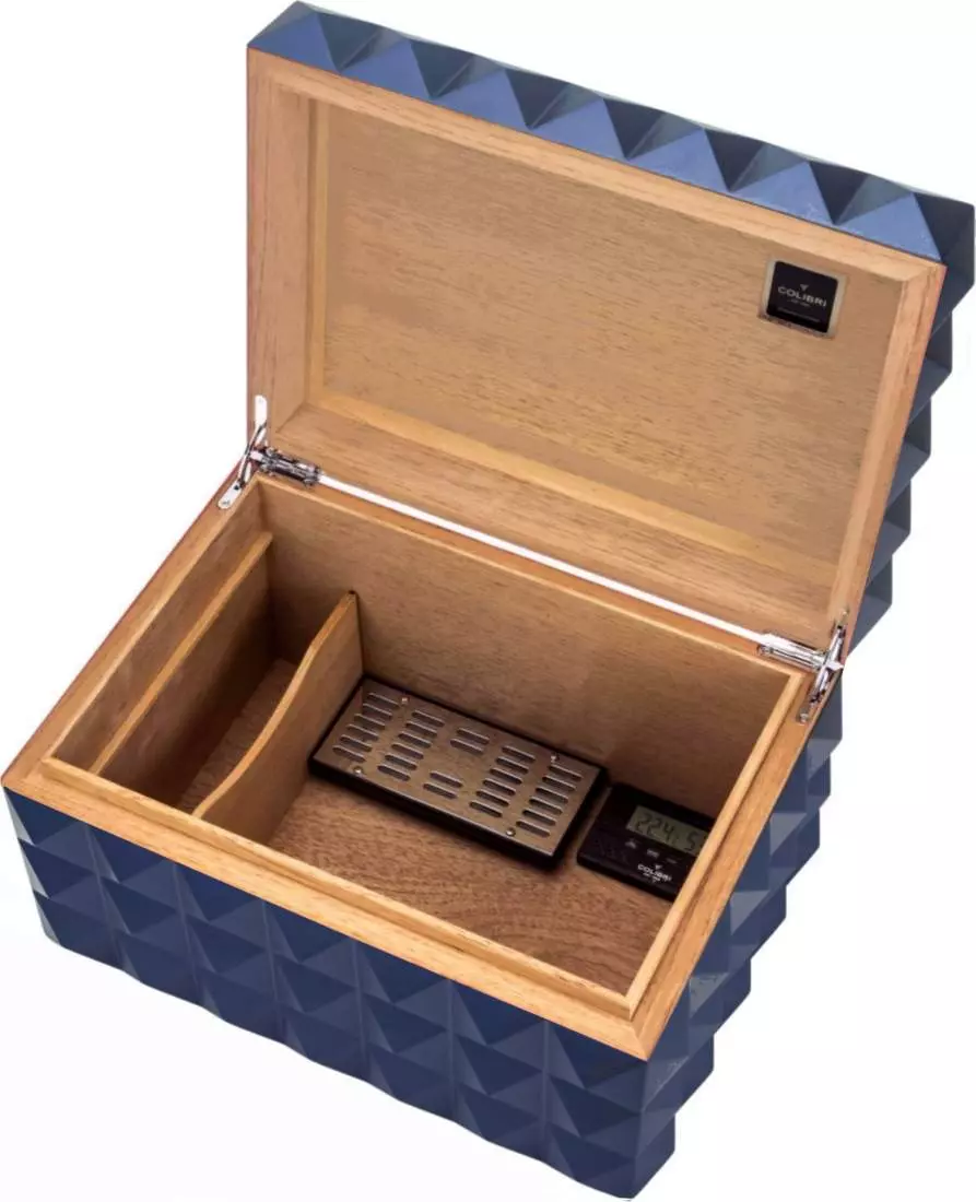 Colibri Grand Quasar Humidor Puro Kutusu HU750T4 Mavi 120s