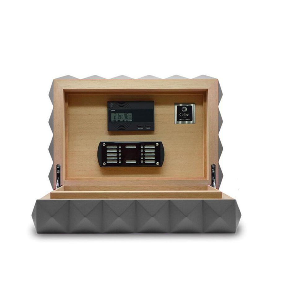 Colibri New Quasar Humidor Puro Kutusu Gray 40s