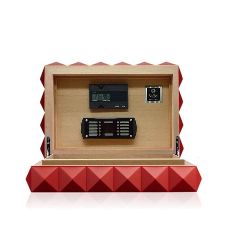 Colibri New Quasar Humidor Puro Kutusu Kırmızı 40s