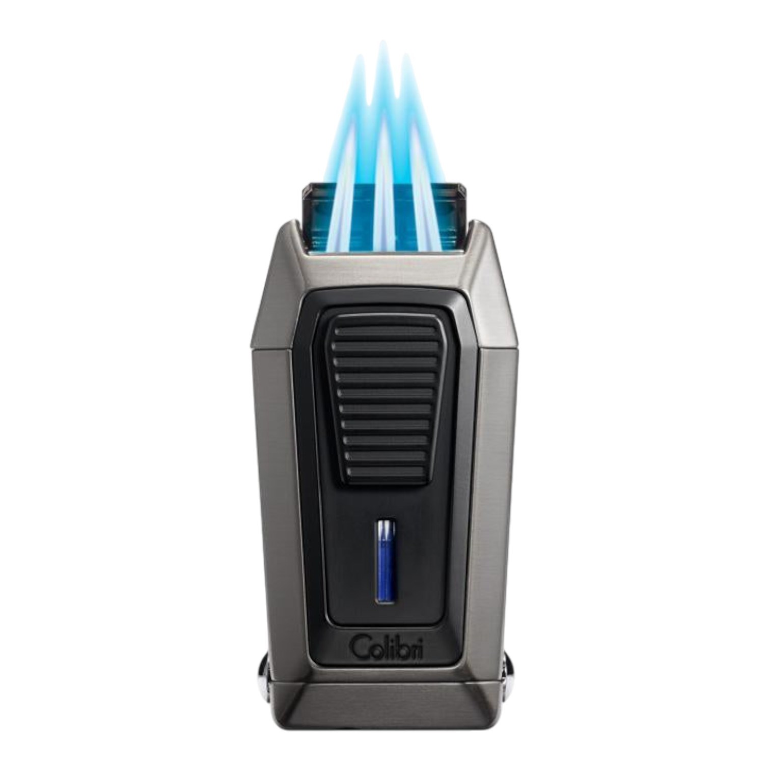 Colibri Quantum Navy Blue Üç Torch V-Cut Kesicili Puro Çakmağı