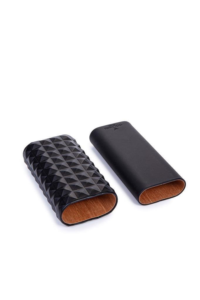 Colibri Quasar Siyah Üçlü Deri Puro Kılıfı(60 Ring)