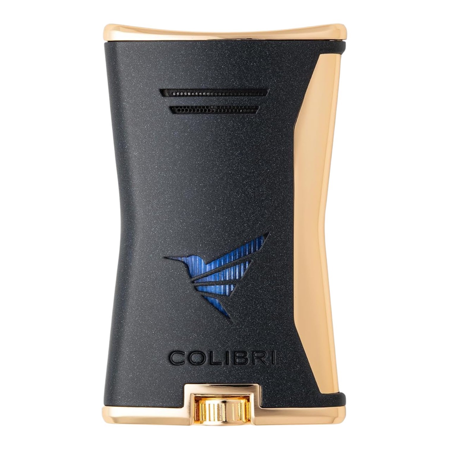 Colibri Slim Siyah/Gold Tek Alevli Puro Çakmağı